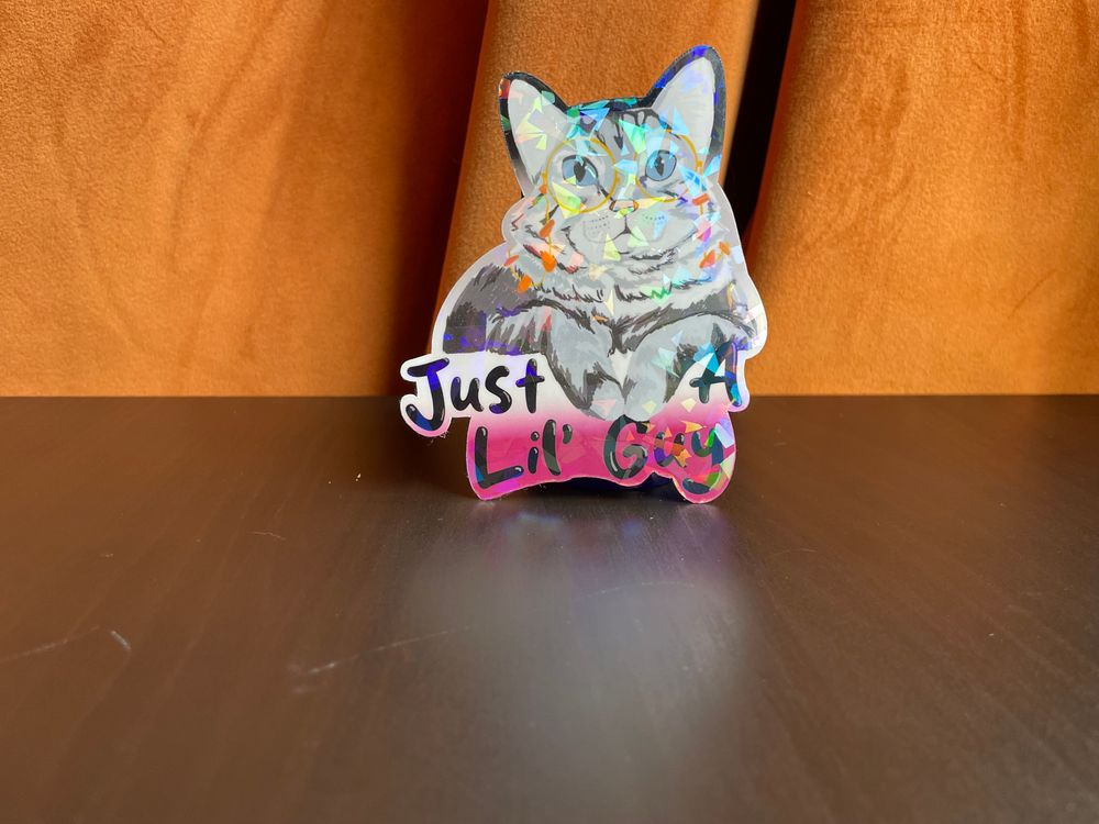 Lil Guy Asexual Pride Sticker