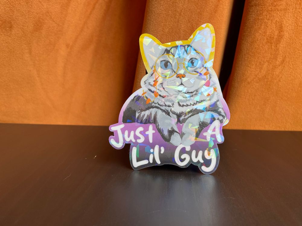 Lil Guy Nonbinary Pride Sticker