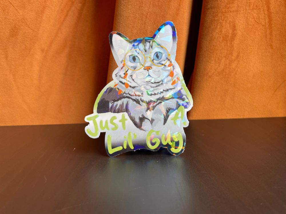 Lil Guy Agender Pride Sticker