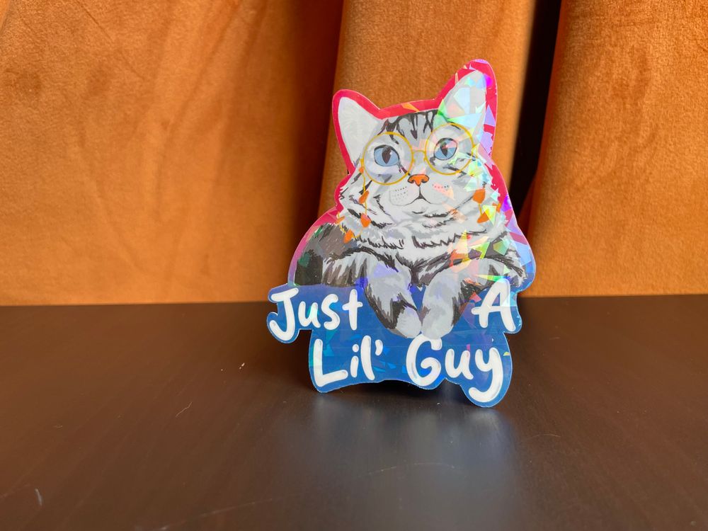 Lil Guy Bisexual Pride Sticker