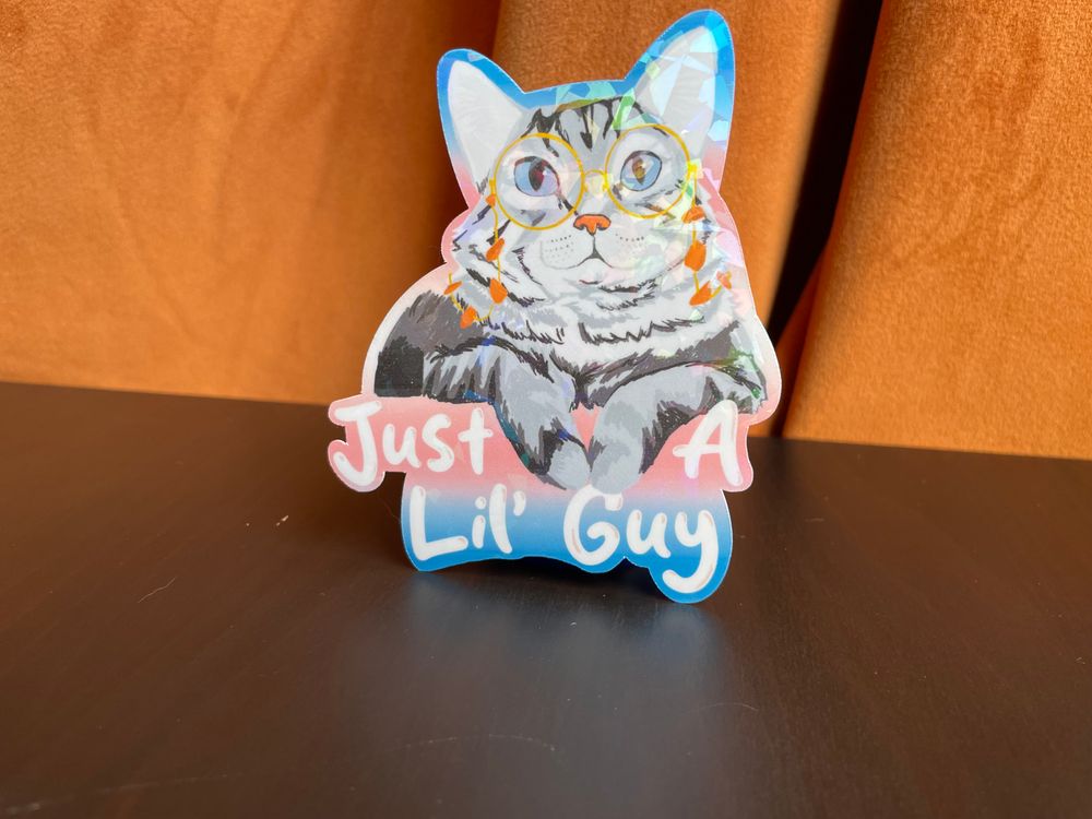 Lil Guy Transgender Pride Sticker