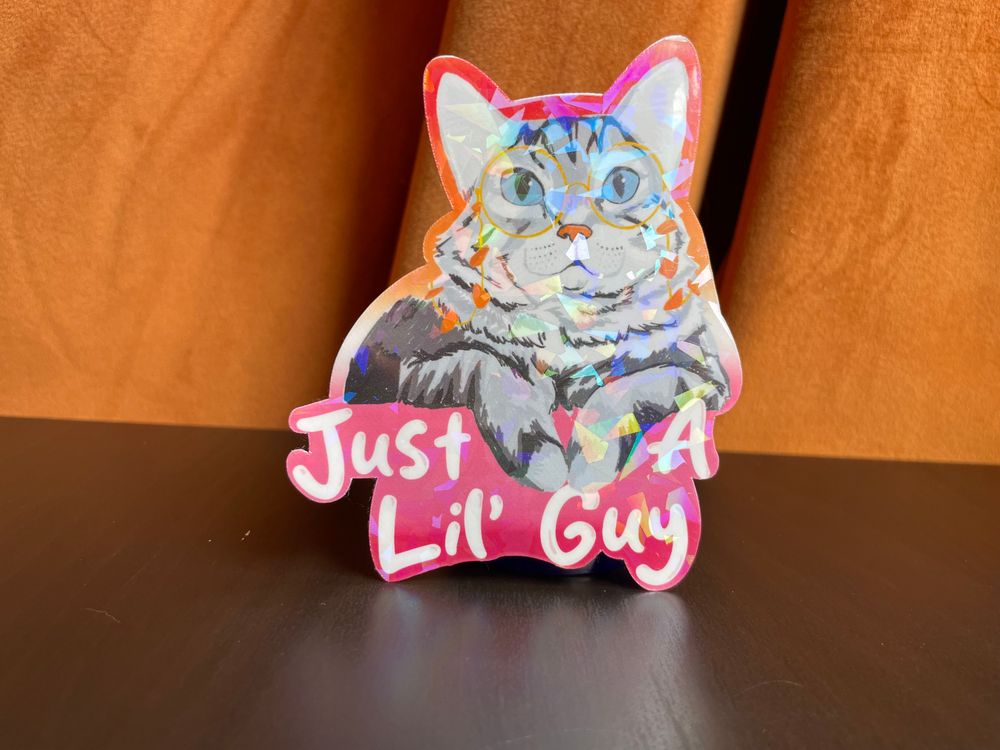 Lil Guy WLW/Lesbian Pride Sticker