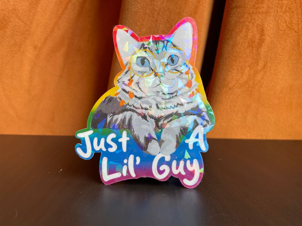 Lil Guy Rainbow Pride Sticker